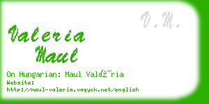 valeria maul business card